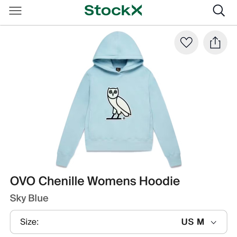 Selling OVO light blue hoodie